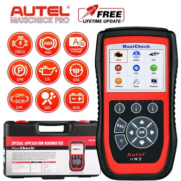 Autel Maxicheck Pro OBD2 Scanner Car Diagnostic Service Tool Oil Reset ABS Airbag SAS EPB DPF Supports 12 Languages
