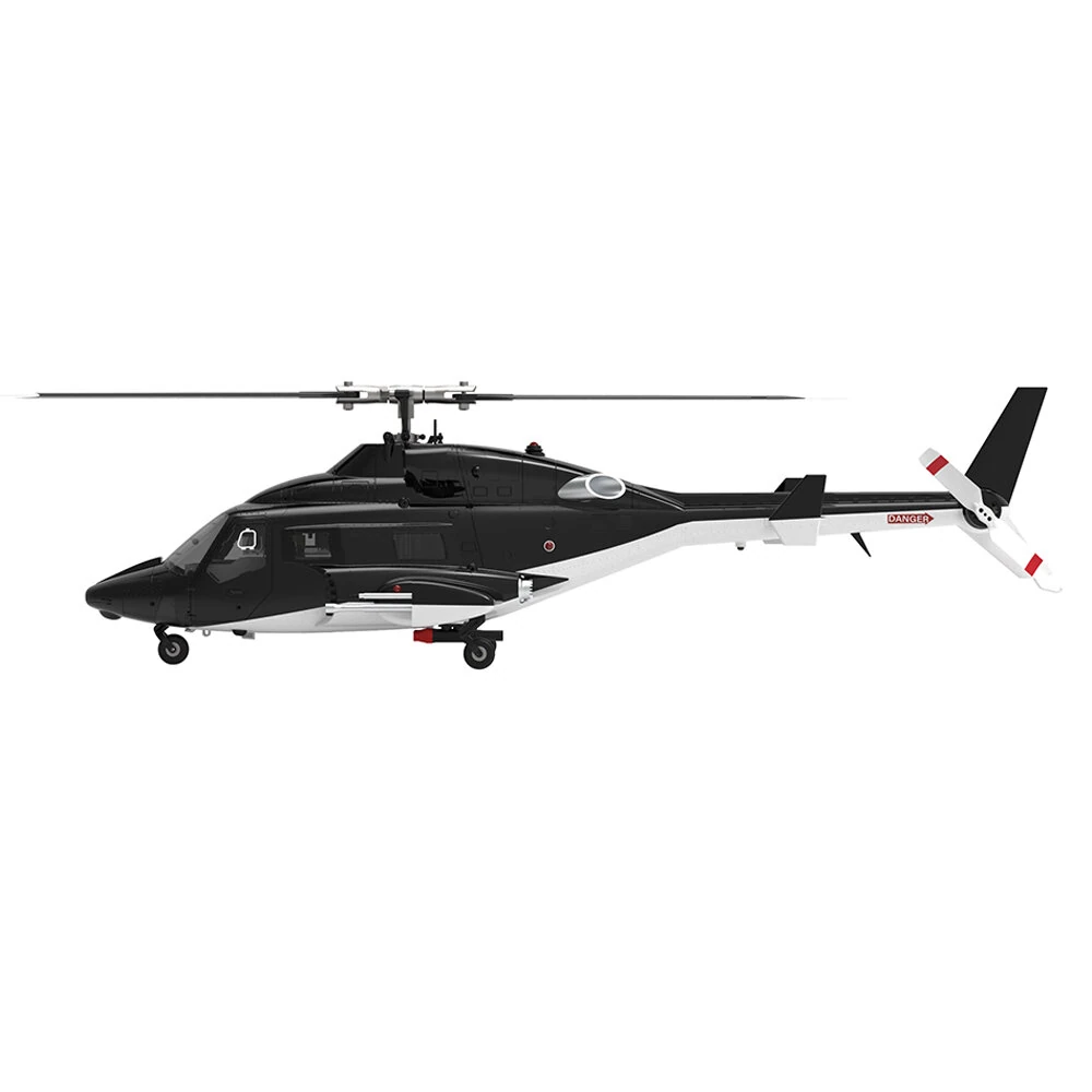 Eachine E188S AirWolf 2.4G 9CH 6G GPS Optical Flow Localization LiDAR TOF Altitude Hold Dual Brushless Motor 1:34 Scale Flybarless RC Helicopter RTF With Aluminum Box