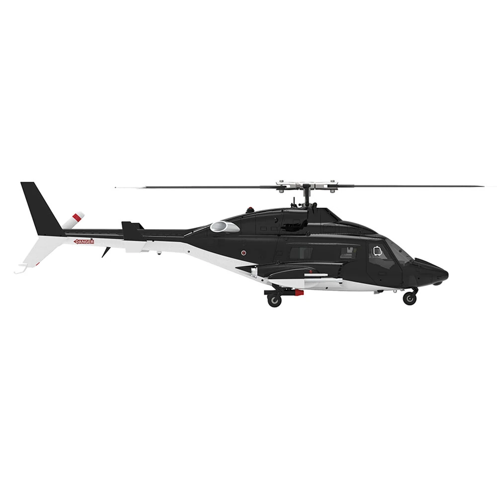 Eachine E188S AirWolf 2.4G 9CH 6G GPS Optical Flow Localization LiDAR TOF Altitude Hold Dual Brushless Motor 1:34 Scale Flybarless RC Helicopter RTF With Aluminum Box