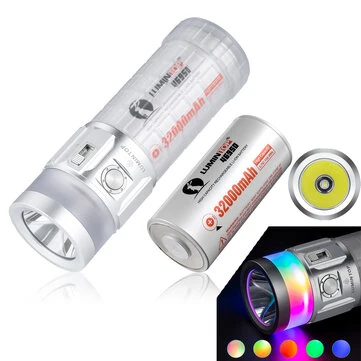 Lumintop Rainbow 2.0 LED+RGB Flashlight 3000LM 1000M 46950 32000mAh Battery USB-C Rechargeable Camping Flashlight