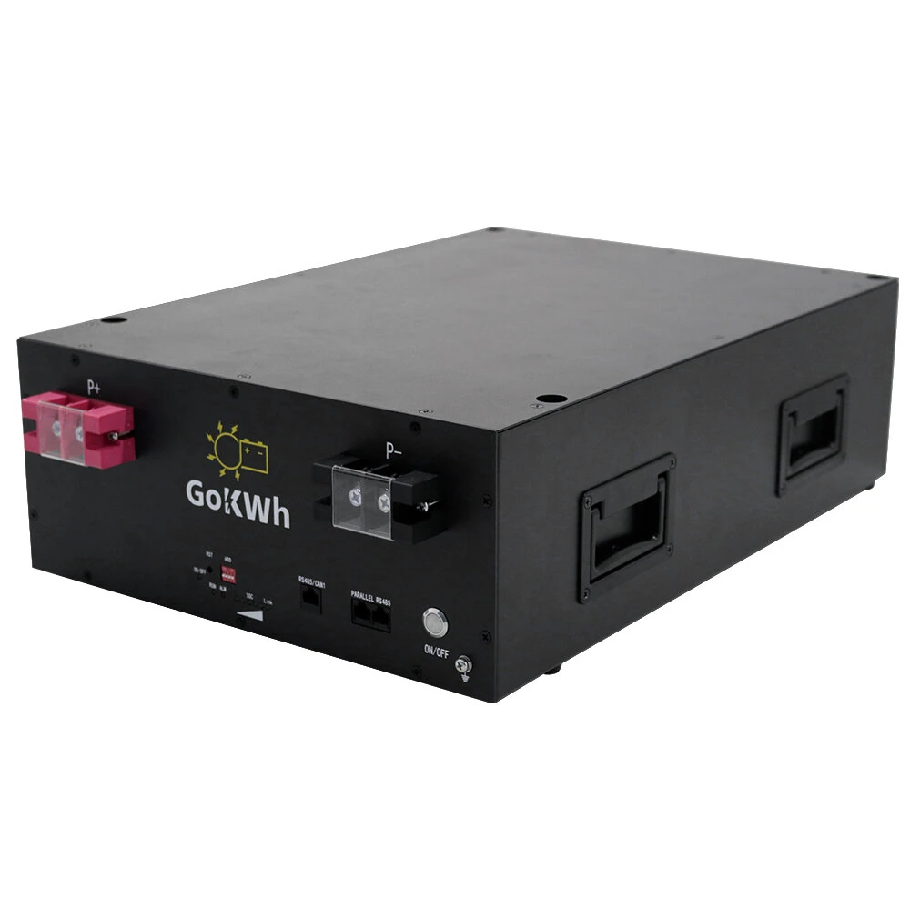 Gokwh 51.2V 100Ah 5120Wh LiFePO4 Energy Storage Battery with Bluetooth  Built-in BMS for Home Backup RV and Camping