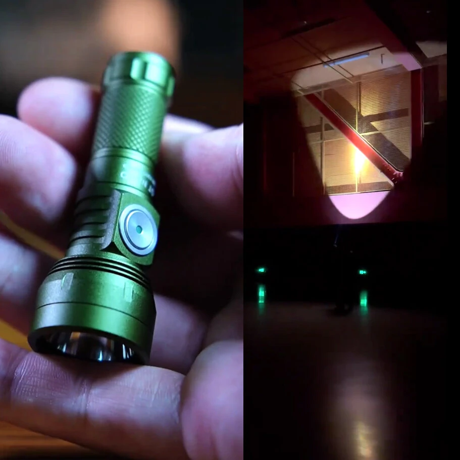 Lumintop GT NANO 3.0 400M EDC Thrower Flashlight with 10280 Battery, Mini Size 700LM High Power Output USB C Rechargeable Mini Torch Powerful Camping Lantern, 10750 Battery Optional