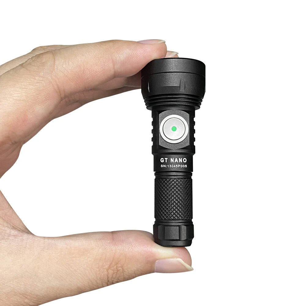 Lumintop GT NANO 3.0 400M EDC Thrower Flashlight with 10280 Battery, Mini Size 700LM High Power Output USB C Rechargeable Mini Torch Powerful Camping Lantern, 10750 Battery Optional