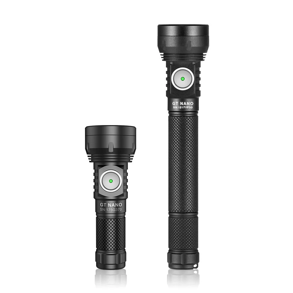 Lumintop GT NANO 3.0 400M EDC Thrower Flashlight with 10280 Battery, Mini Size 700LM High Power Output USB C Rechargeable Mini Torch Powerful Camping Lantern, 10750 Battery Optional
