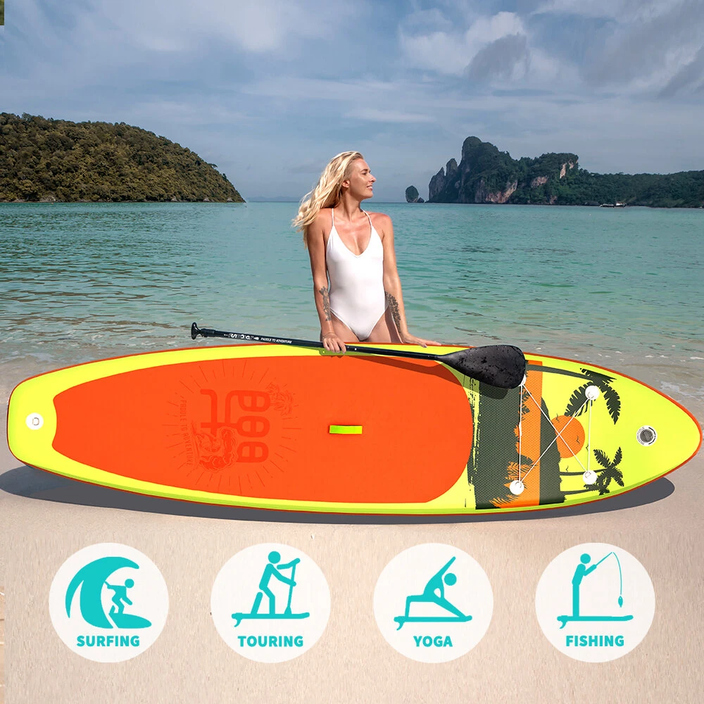 [EU Direct] FunWater Max Load 190KG 335cm 350cm Large Size Inflatable Stand Up Paddle Board Surfboard Complete Paddleboard Accessories Adjustable Paddle, Pump, ISUP Travel Backpack, Leash, Adult Paddle Board SUPFW28A SUPFW28C SUPFW28D SUPFW27A SUPFW27B