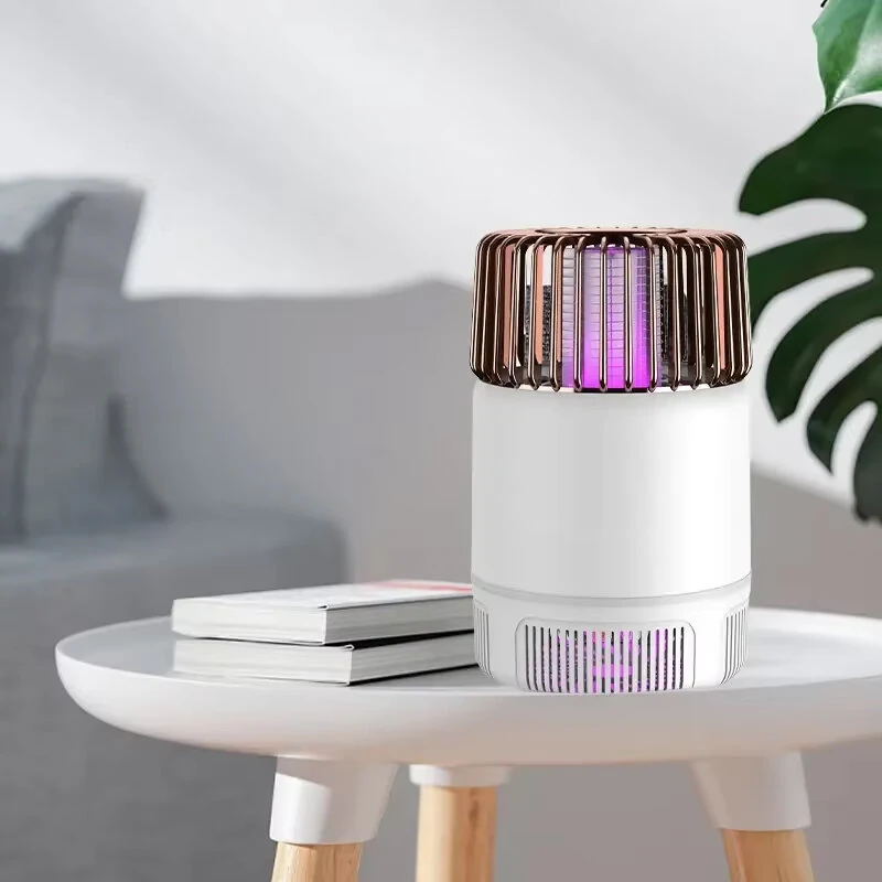 360° Electric Shock Strong Suction Mosquito Killer USB Mosquito Killing Lamp for Home Dormitory Purple Light Mosquito Trap