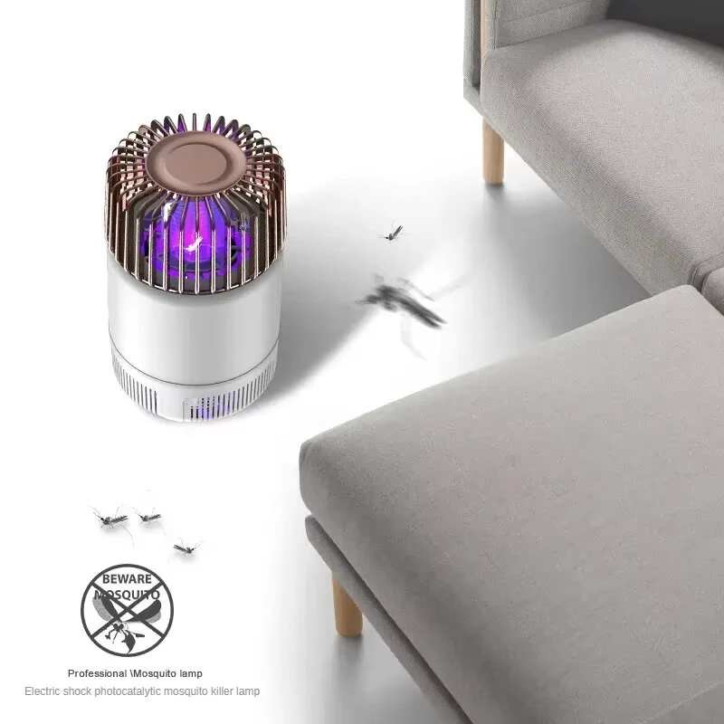 360° Electric Shock Strong Suction Mosquito Killer USB Mosquito Killing Lamp for Home Dormitory Purple Light Mosquito Trap