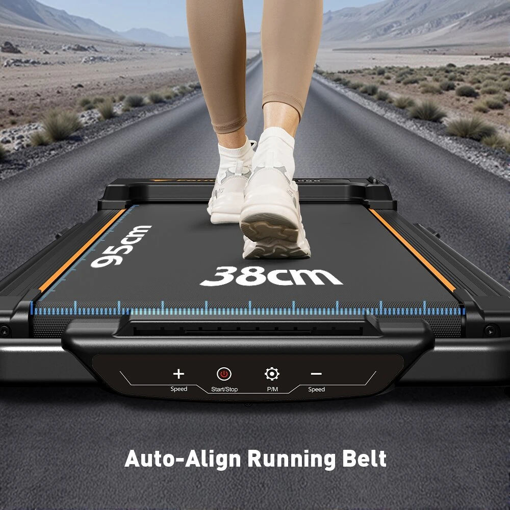 [EU Direct] Formill FT51 2 in 1 Walking Pad Treadmill 2.5HP Motor 1-10km/h Speed Auto Incline Foldable 256 lbs Capacity LED Display   Remote Control Pad Stand Home Office Under Desk Treadmill for Walking Running