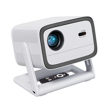 Wanbo Vali 1 Smart Gimbal Projector 200° Rotating 1080P FHD 900 ANSI Lumens Android TV 11 Auto Focus Keystone Correction Home Cinema Entertainment Streaming Player