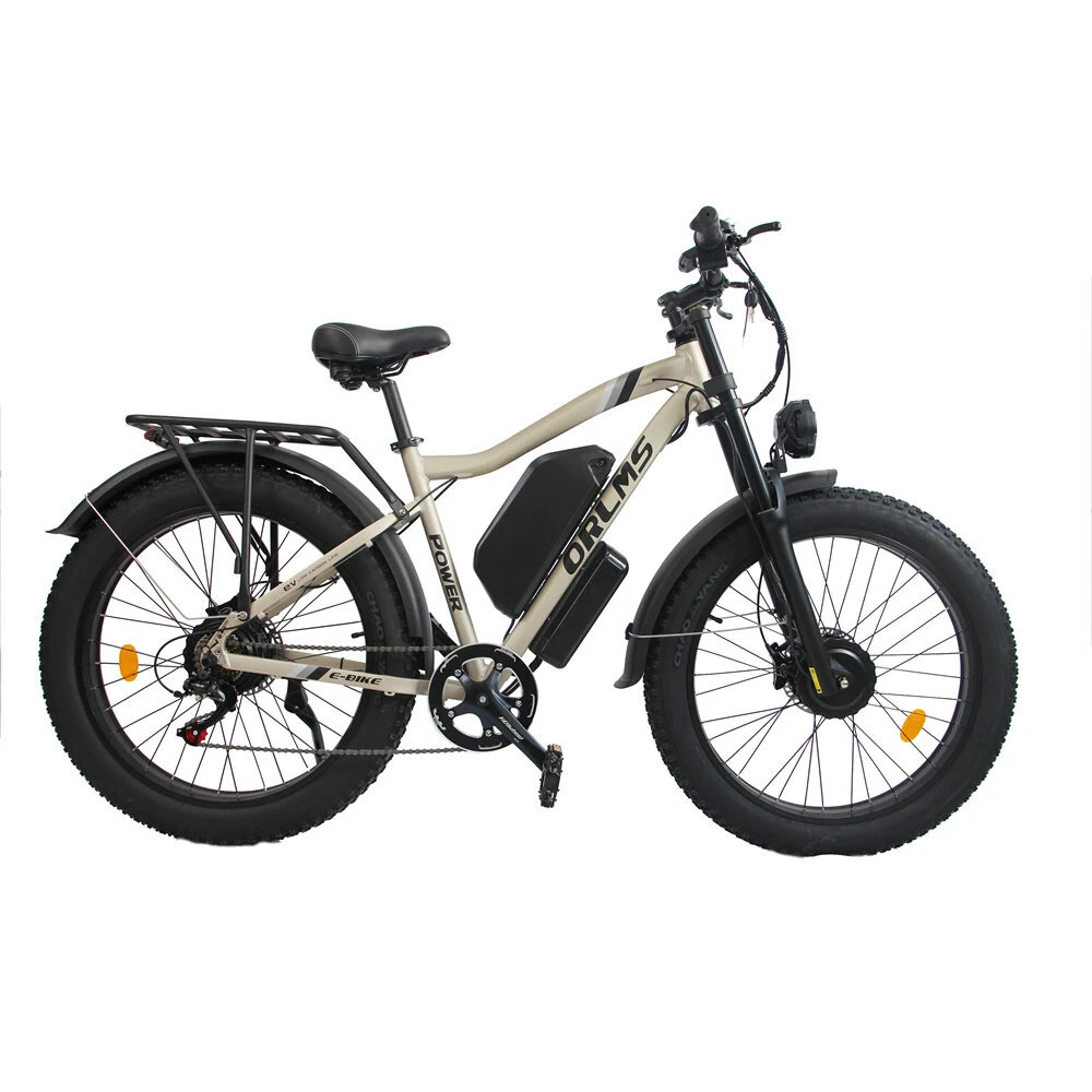 [EU Direct] ORLMS MX500 Electric Bike 52V 25Ah Battery 1000W*2 Dual Motors 26inches Tires 80-130KM Max Mileage 150KG Max Load Electric Bicycle