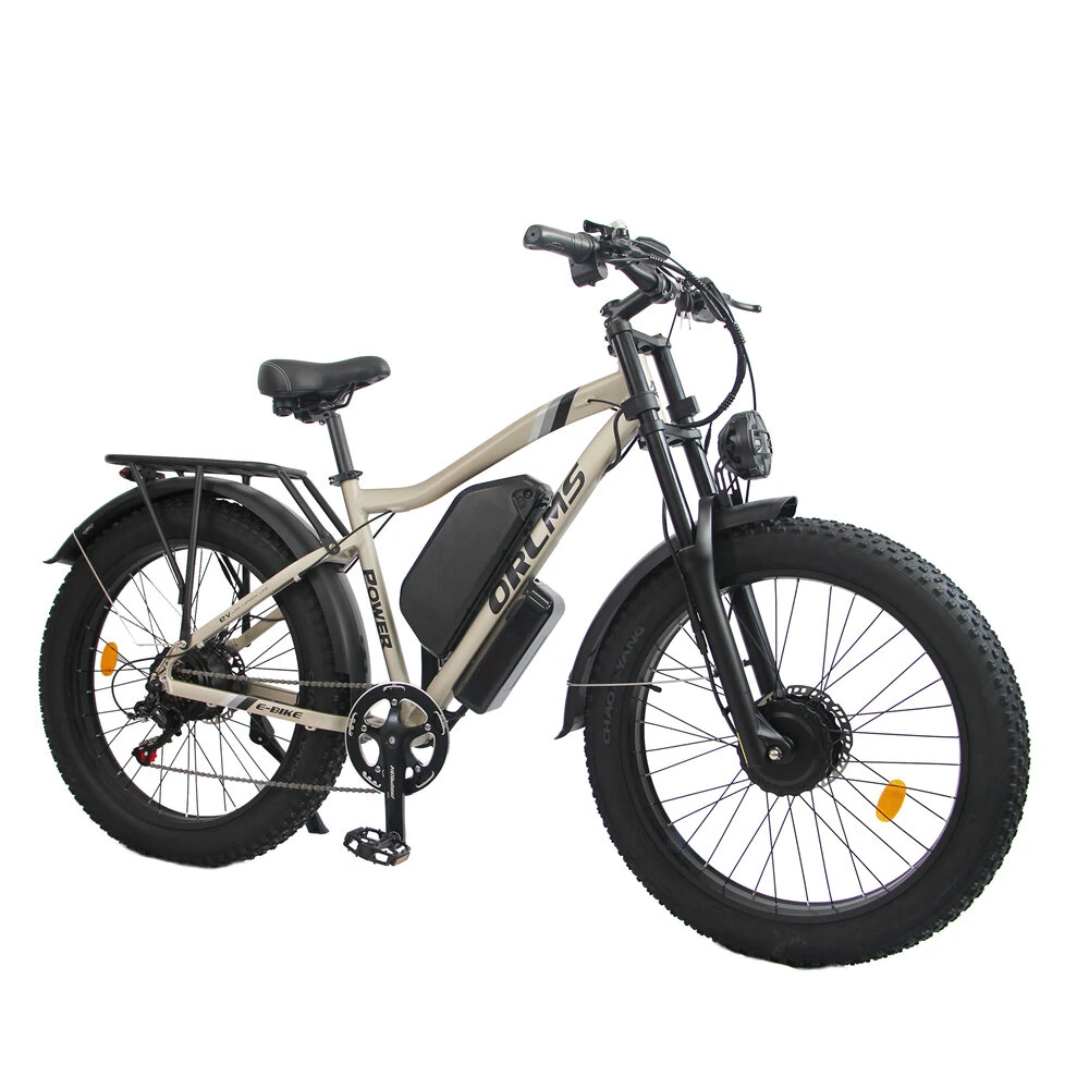 [EU Direct] ORLMS MX500 Electric Bike 52V 25Ah Battery 1000W*2 Dual Motors 26inches Tires 80-130KM Max Mileage 150KG Max Load Electric Bicycle