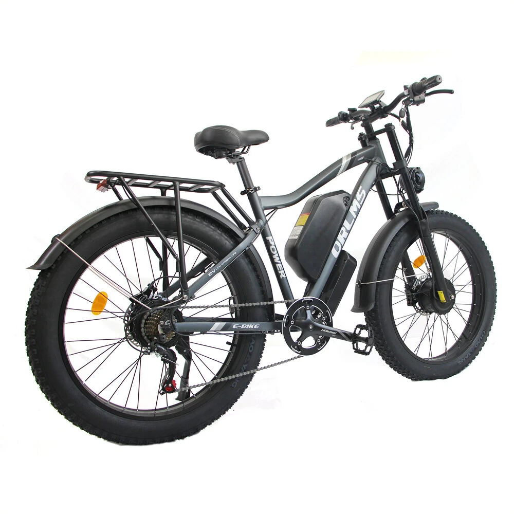 [EU Direct] ORLMS MX500 Electric Bike 52V 25Ah Battery 1000W*2 Dual Motors 26inches Tires 80-130KM Max Mileage 150KG Max Load Electric Bicycle