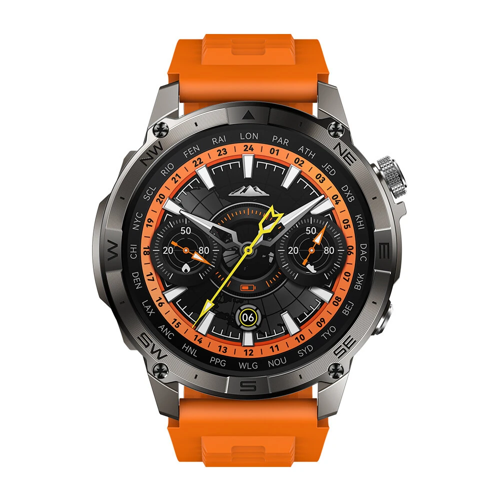 [World Premiere]Zeblaze Stratos 2 Plus 1.43 inch AMOLED GPS Health and Fitness Barometric Altimeter Compass 3 ATM Waterproof Smart Watch