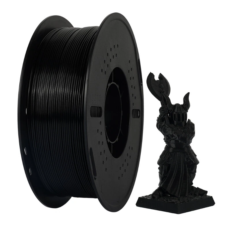 KINGROON PETG 3D Printer Filament 1.75mm 5kg Black High Strength Easy to Print Eco-Friendly No Bubbles Smooth Printing High Precision