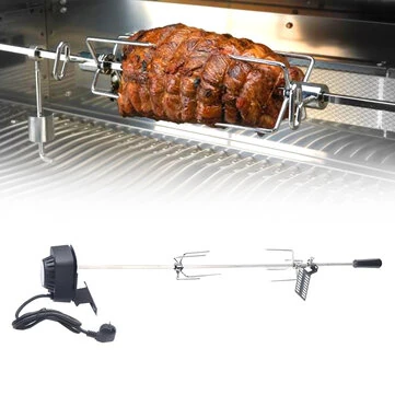 Stainless Steel Electric Barbecue Grill Barbecue Supplies Household BBQ Grill Barbecue Tool Set Automatic Barbecue Stick Outdoor Camping BBQ Barbecue Rack Kit