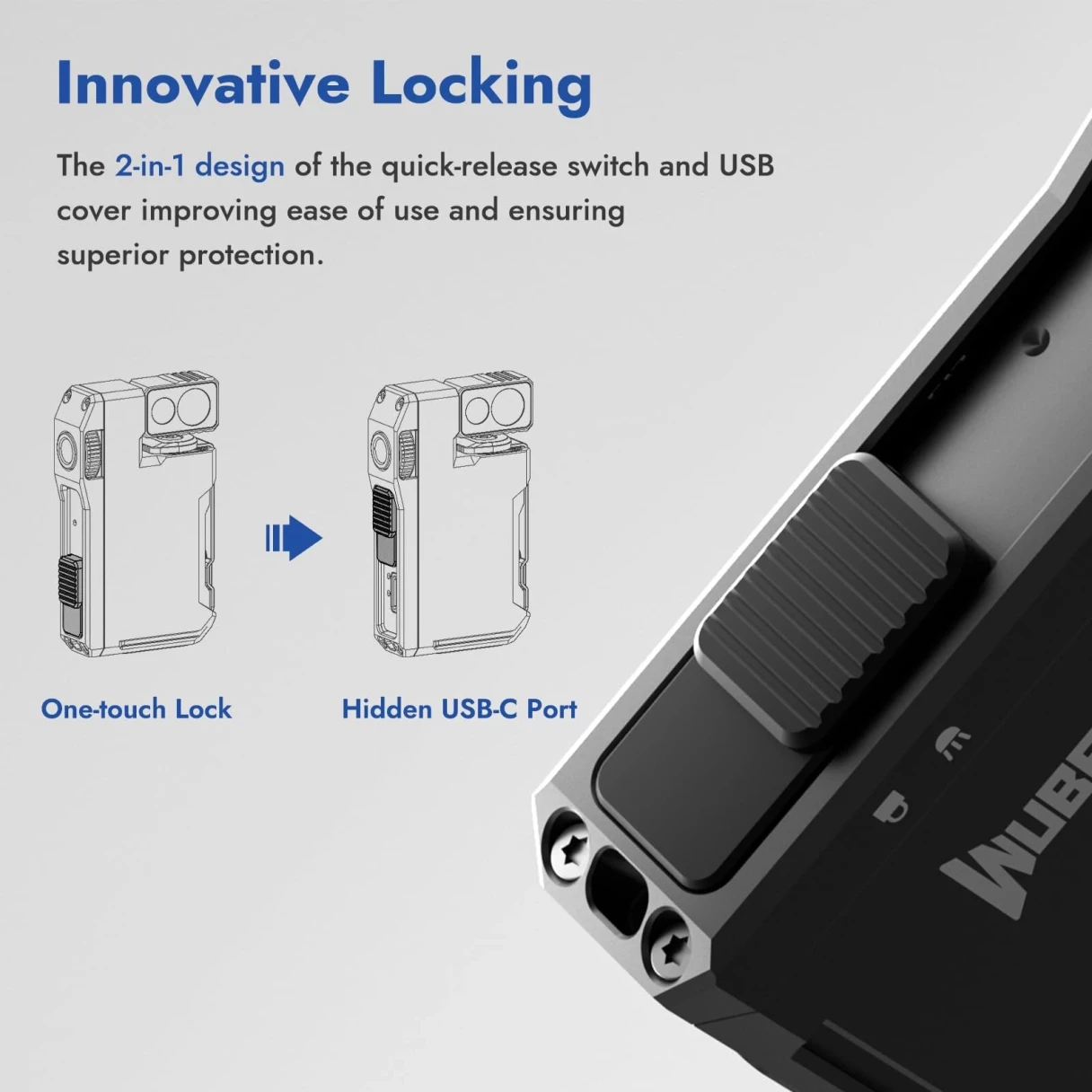 WUBEN G5 400 Lumens Rechargeable EDC LED Keychain Flashlight with RGB Light Dual Light Sources Mini LED Torch Portable Pocket Light EDC Survival Tools For Outdoor