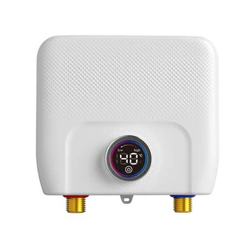 4000W / 6500W Instantaneous Water Heater Knob Wall Mounted Electric Heaters Variable Frequency Instant Knob Electric Water Heater for Bathroom Shower Kitchen