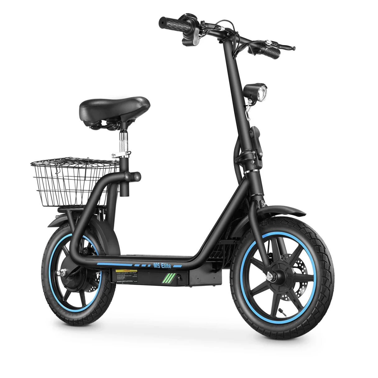 [EU DIRECT] HONEY WHALE M5 Elite Electric Scooter with Seat 500W Motor 48V 13AH Battery 14inch Tires 40-45KM Max Mileage 120KG Max Load HONEYWHALE M5 Elite