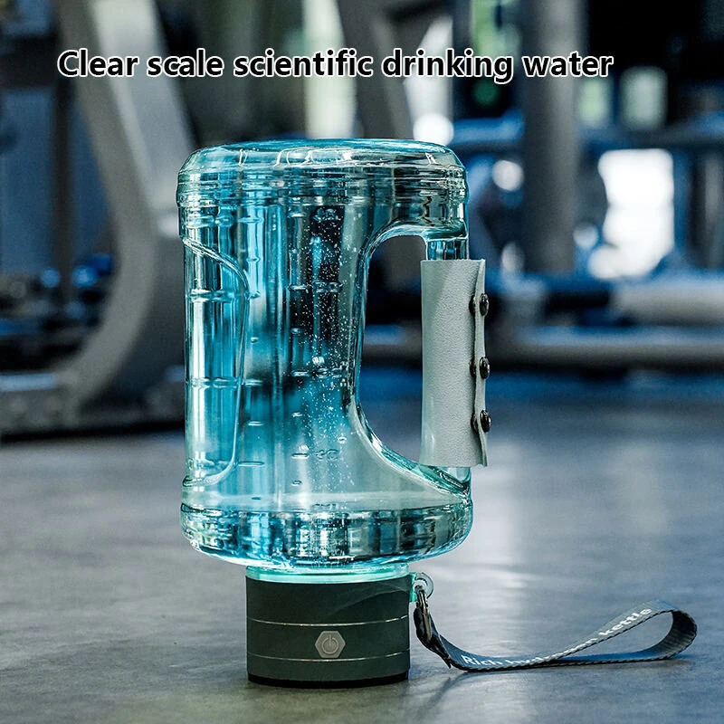 1.5L  2 In 1 Portable Hydrogen Water Bottle H2 Rich Water Kettle Sport Hydrogen Water Bottle With Spe Pem Hydrogen Oxygen Separation Technology