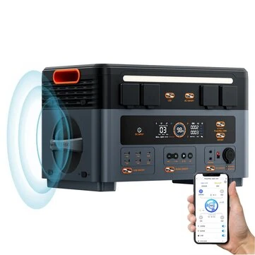 [EU Direct] Blackview Oscal PowerMax 2400 Portable Power Station, 1872Wh LiFePO4 Battery Solar Generator 2400W AC Output , App Control, LED Light, UPS 0.01s, Wireless Charging Backup Power -E