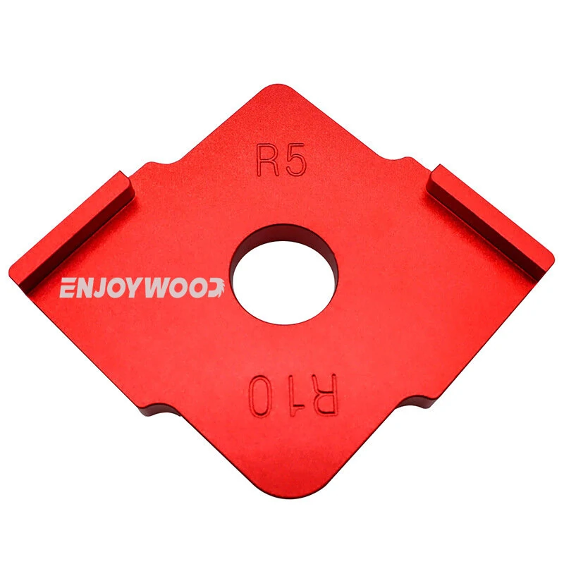 ENJOYWOOD 3PCS Aluminum Router Corner Jig Set R5-R30 6 in 1 Precision Woodworking Corner Templates Enduring and Easy to Use