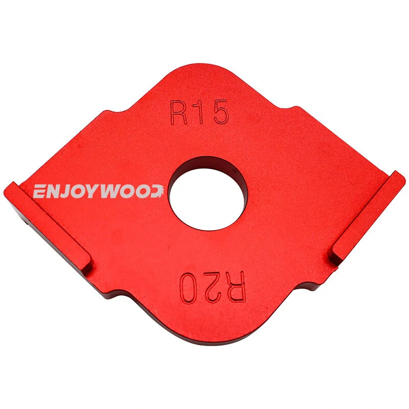 ENJOYWOOD 3PCS Aluminum Router Corner Jig Set R5-R30 6 in 1 Precision Woodworking Corner Templates Enduring and Easy to Use