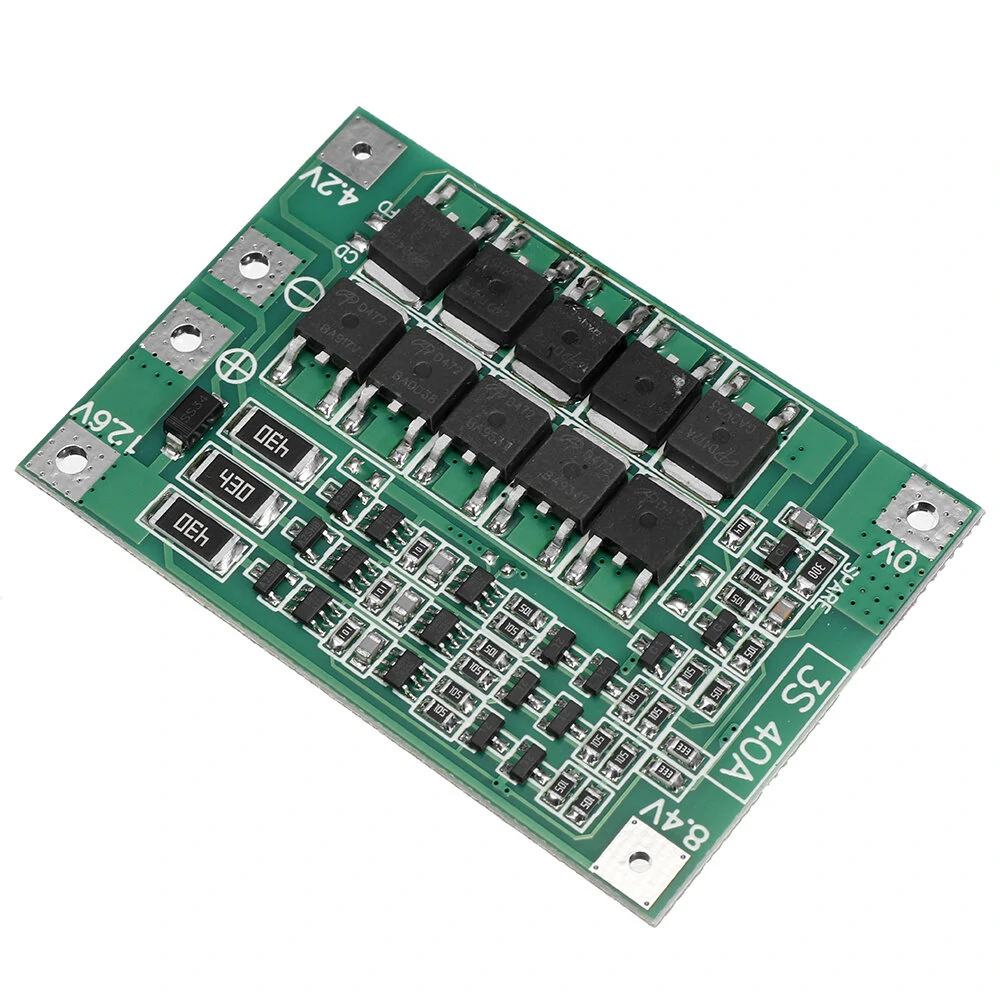 BMS 3S 40A 18650 Lithium Battery Charger Protection Board 11.1V 12.6V PCB for Drill Motor with Balance