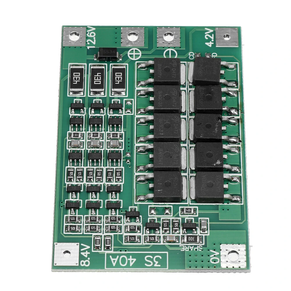 BMS 3S 40A 18650 Lithium Battery Charger Protection Board 11.1V 12.6V PCB for Drill Motor with Balance