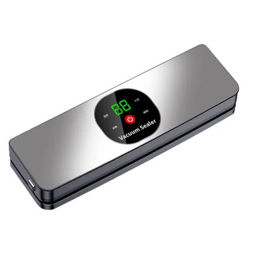 Comfook Portable Cordless Vacuum Sealer With UV Sterilization 26cm Sealing Dry/Moist Modes Touchscreen USB Rechargeable Food Vacuum Sealer Food Preserver