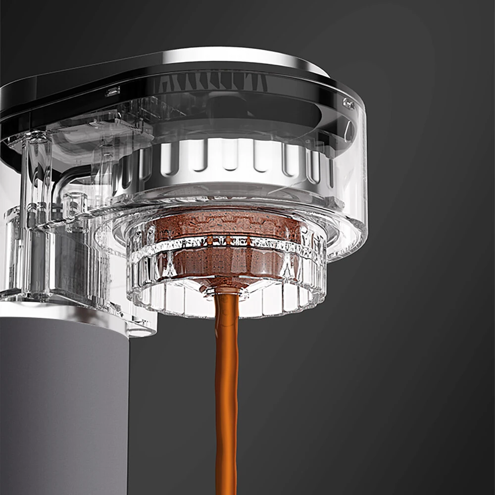 BLITZHOME® C180 Mini Coffee Machine Portable Espresso Maker 15Bar Pressure Hot/Cold Extraction Easy Cleaning for Home Office & Travel