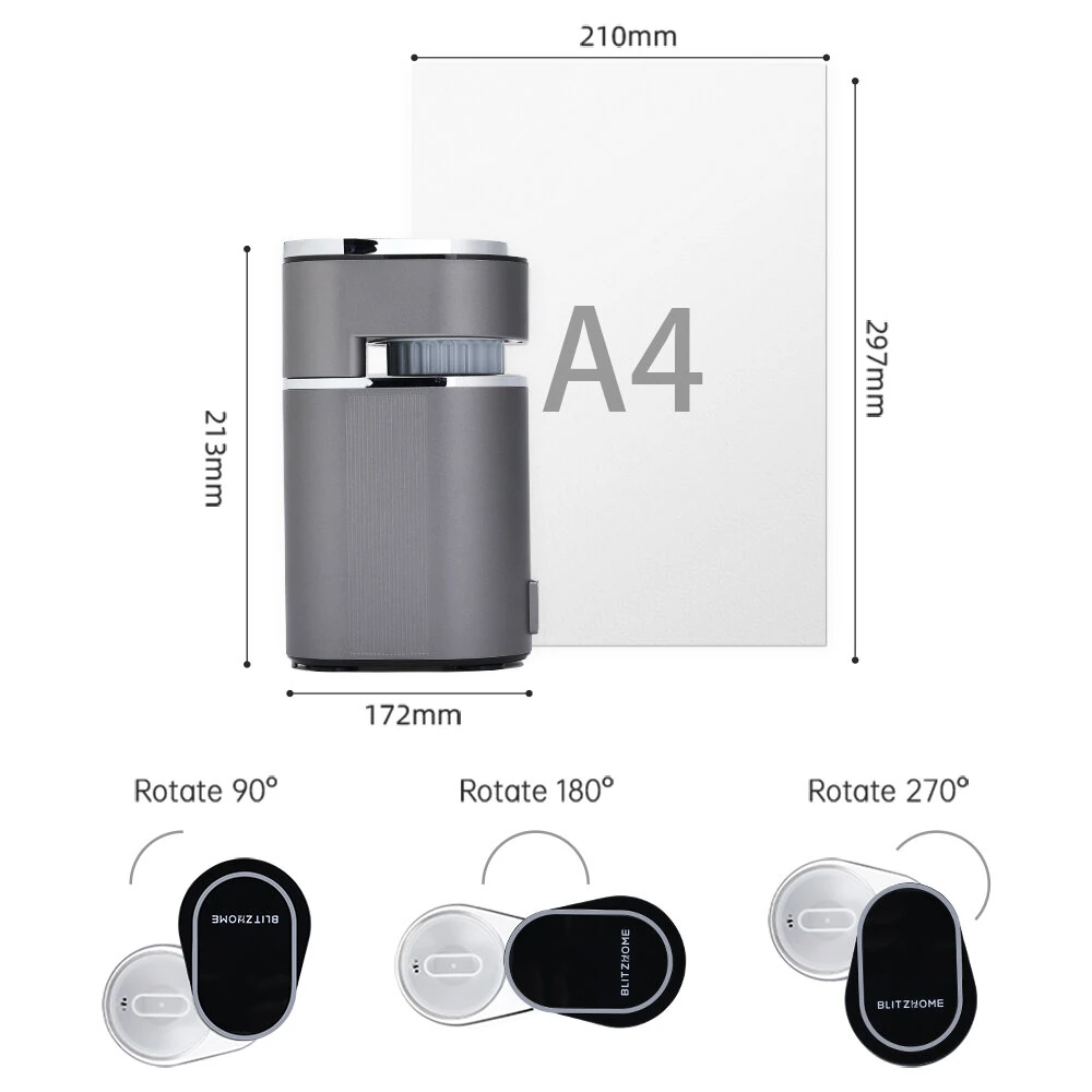 BLITZHOME® C180 Mini Coffee Machine Portable Espresso Maker 15Bar Pressure Hot/Cold Extraction Easy Cleaning for Home Office & Travel