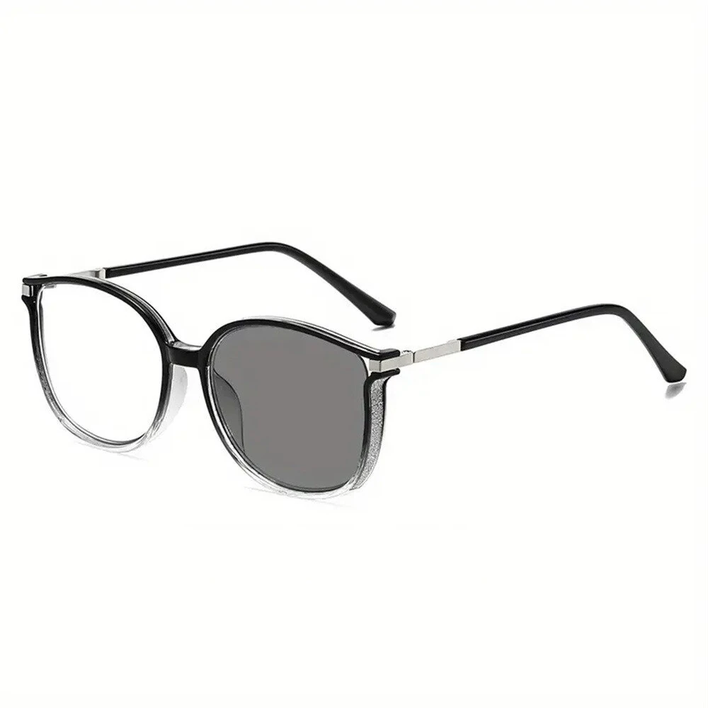 Anti-blue Light Photochromic Reading Glasses Fashion Diamonds Frames Outdoor UV protection Presbyopia Eyeglasses