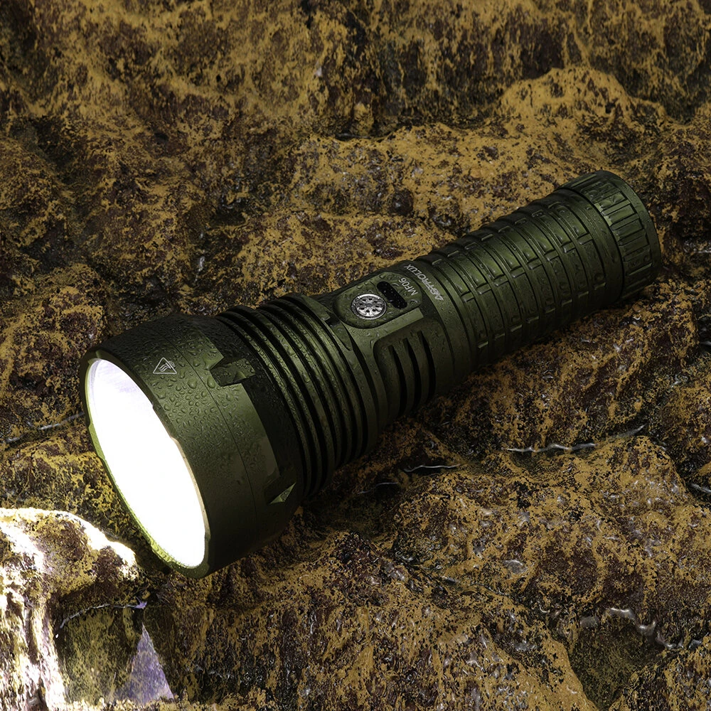 Astrolux® MF06 SBT90.2 6800lm 2126m Thrower LED Flashlight Long Distance LED Torch with 46950 Battery 26 Days Runtime Type-C USB Rechargeable Powerful LED Flashlight for Outdoor Adventure Hiking Camping Searching Fishing