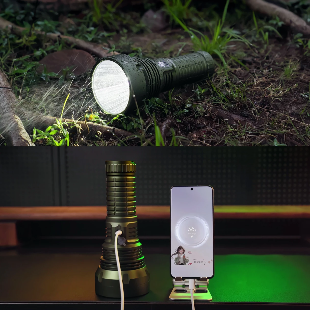Astrolux® MF06 SBT90.2 6800lm 2126m Thrower LED Flashlight Long Distance LED Torch with 46950 Battery 26 Days Runtime Type-C USB Rechargeable Powerful LED Flashlight for Outdoor Adventure Hiking Camping Searching Fishing