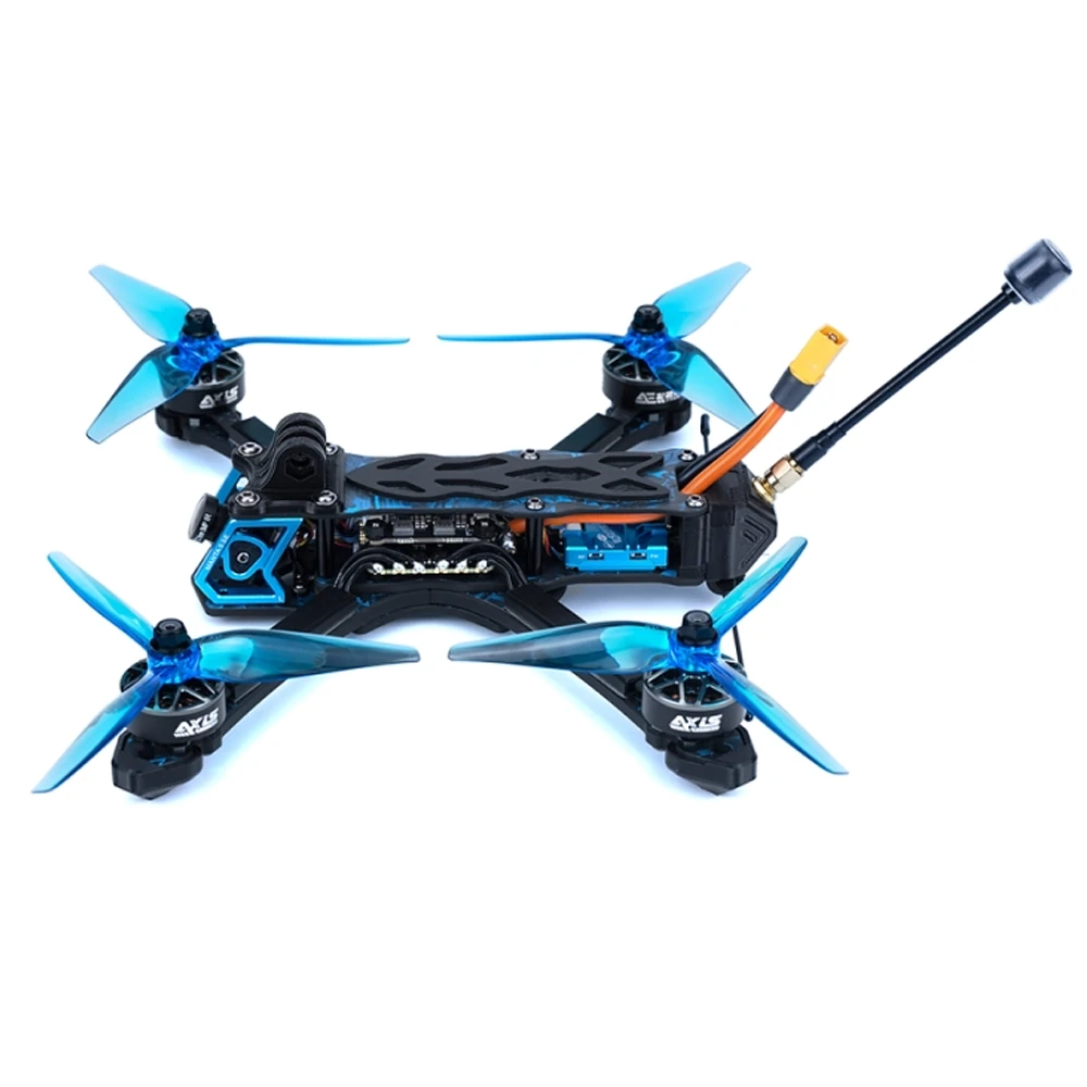 Axisflying Manta 5 SE Suqeshed X Smurfs GPS FPV Racing Drone PNP BNF with Analog / DJI O3 Air Unit Optional