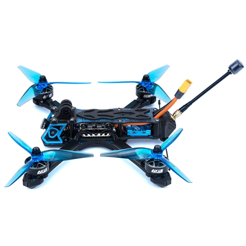 Axisflying Manta 5 SE Suqeshed X Smurfs GPS FPV Racing Drone PNP BNF with Analog / DJI O3 Air Unit Optional