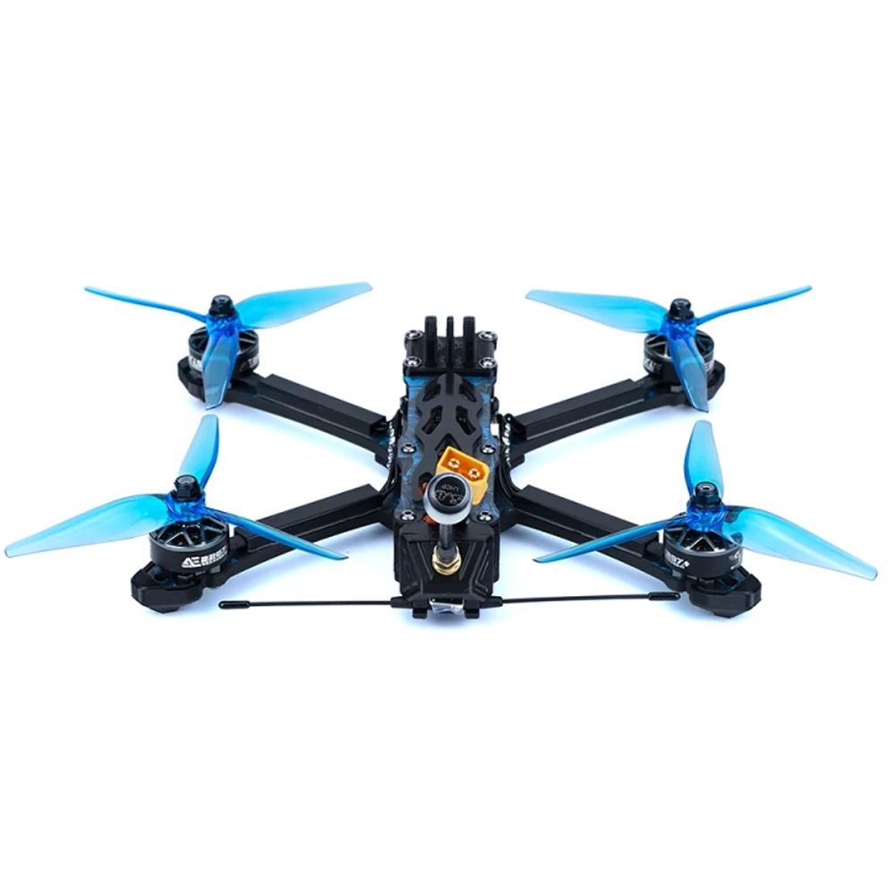 Axisflying Manta 5 SE Suqeshed X Smurfs GPS FPV Racing Drone PNP BNF with Analog / DJI O3 Air Unit Optional