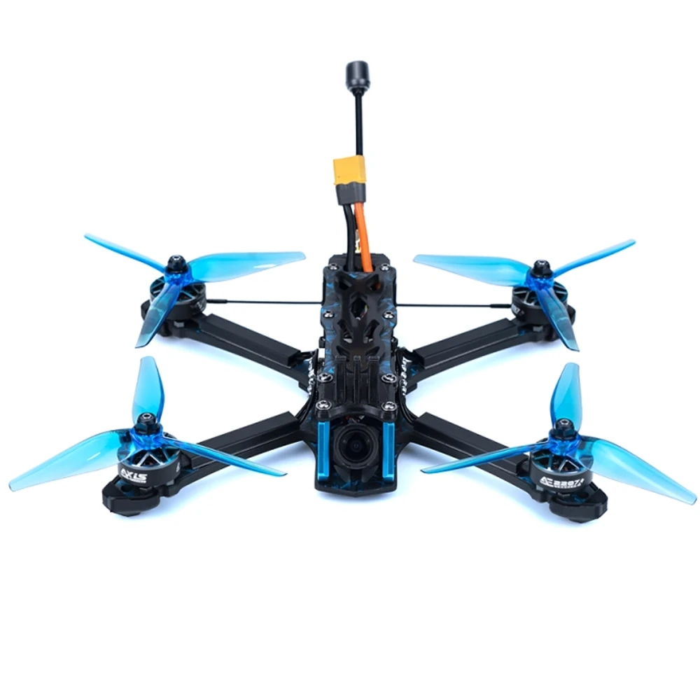 Axisflying Manta 5 SE Suqeshed X Smurfs GPS FPV Racing Drone PNP BNF with Analog / DJI O3 Air Unit Optional