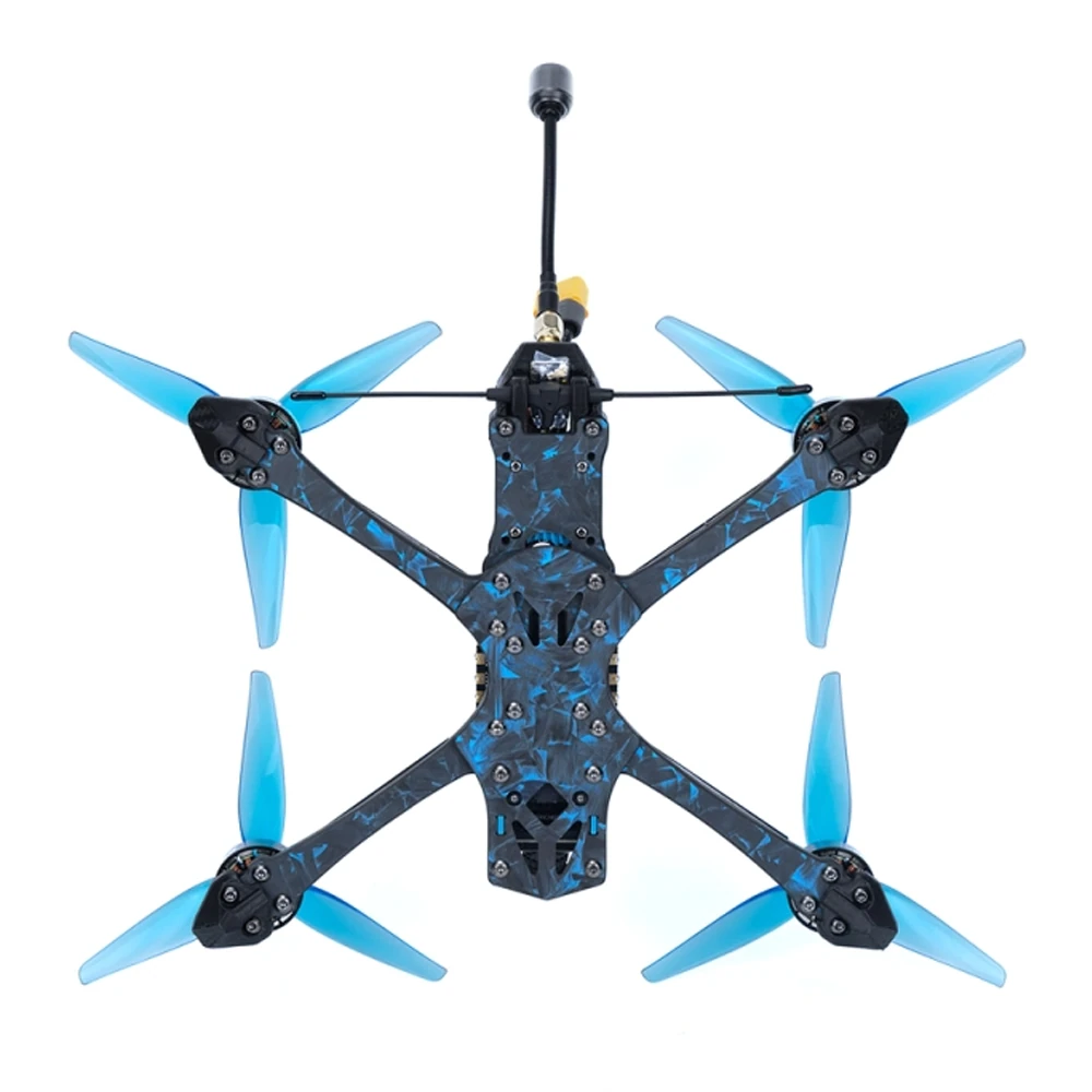 Axisflying Manta 5 SE Suqeshed X Smurfs GPS FPV Racing Drone PNP BNF with Analog / DJI O3 Air Unit Optional