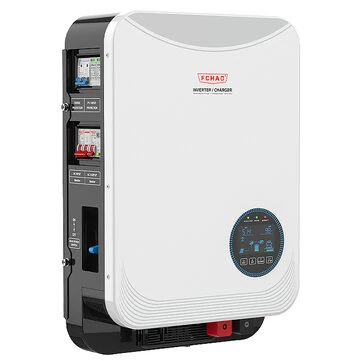 [EU Direct] FCHAO 6.2KW/4.2KW Off-grid Solar Hybrid Inverter Pure Sine Wave Integrated Combiner Box Hybrid Inverter MPPT Charge 230V DC To AC 24V48V High Power Inverter Support LiFePo4 Batter