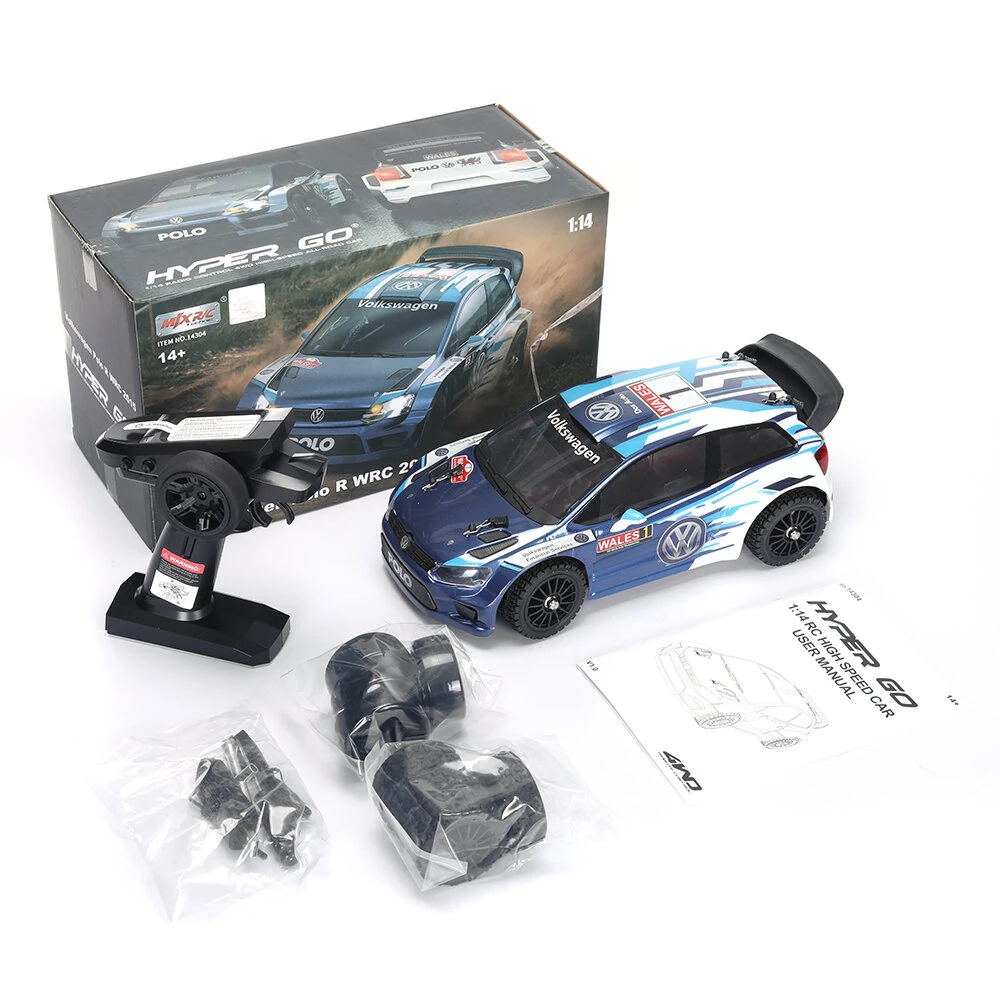 MJX HYPER GO 14304 1/14 2.4G Sport Drift RC Car Brushless High Speed Vehicle Models 43km/h W/ Light R WRC Official Authorization