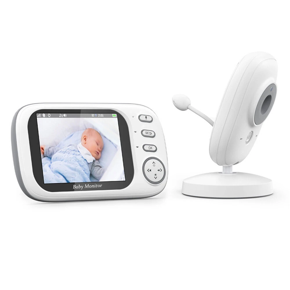 ABM600 3.5 inch Wireless Video Baby Monitor Night Vision Temperature Monitoring Two Way Audio Talk Night Vision Baby Nanny Security Camera
