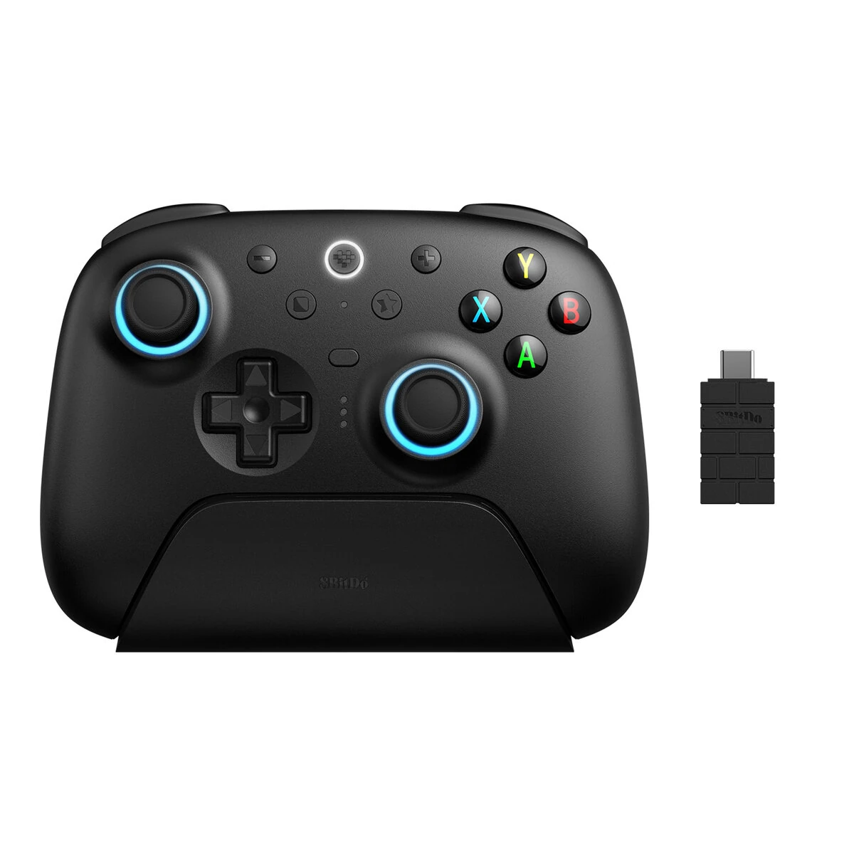8BitDo Ultimate 2 Tri-mode Wireless Game Controller with RGB Light TMR Joysticks and Hall Effect Triggers 6-Axis Motion Control Gamepad for Phone Laptop Android IOS