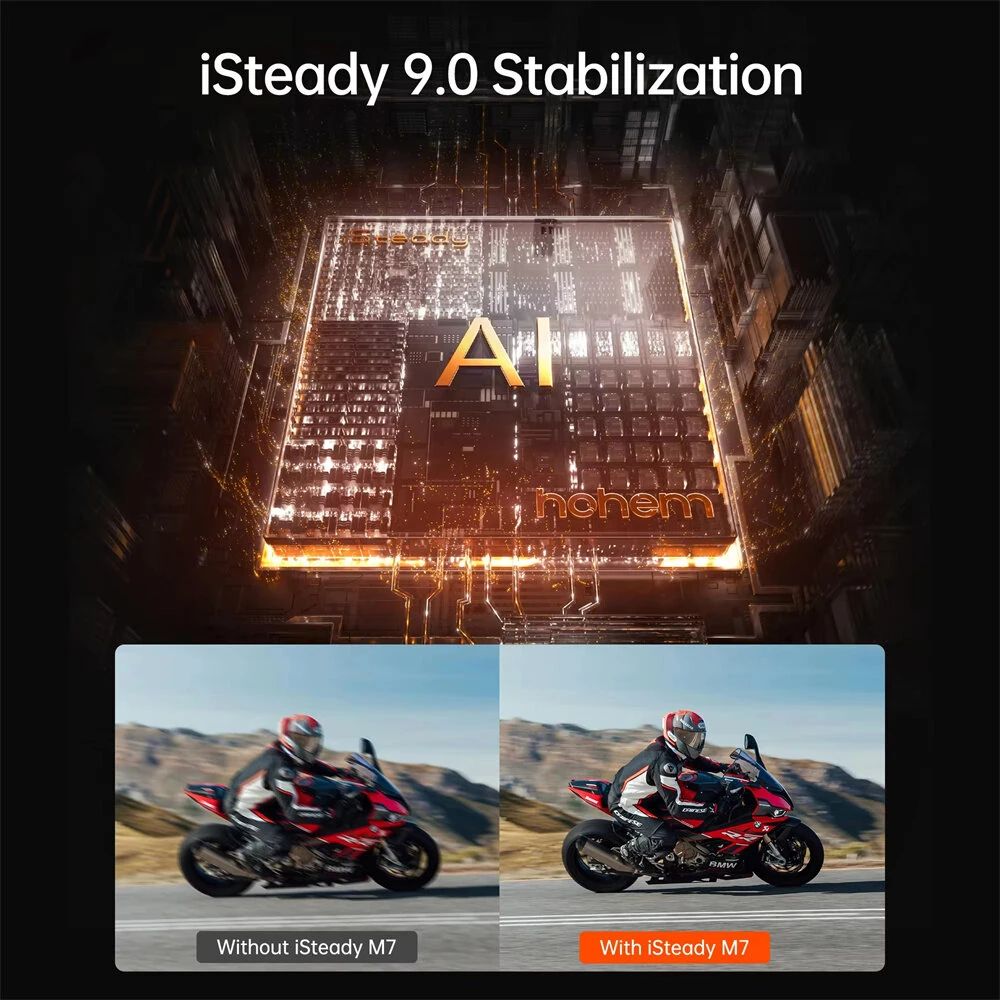 Hohem M7 iSteady M7 Cell Phone Gimbal Stabilizer 3-axis Anti-Shake Stands Extendable Selfie Stick for Live Vlog