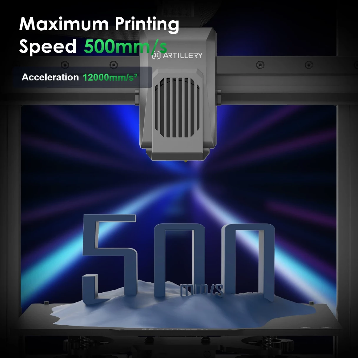 Artillery SW X4 Pro Klipper Firmware 500mm/S High Speed 3D Printer 240*240*260mm Printing Area 81 Points Auto Bed Leveling