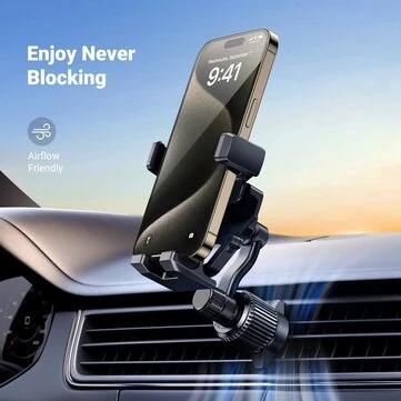 UGREEN Car Phone Holder Vent Phone Mount Air Vent Clip Cell Phone Holder Compatible with iPhone 16 15 14 13 12 Pro Max Mini PlusiPhone 11 SE XS XR 8 7 6 6S Smartphone