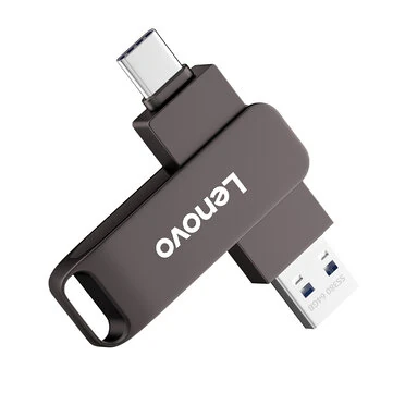 Lenovo SS380 Type-C & USB3.2 Flash Drive 512GB/256GB/128GB/64GB  High Speed Dual Interface Portable Memory U Disk Pendrive