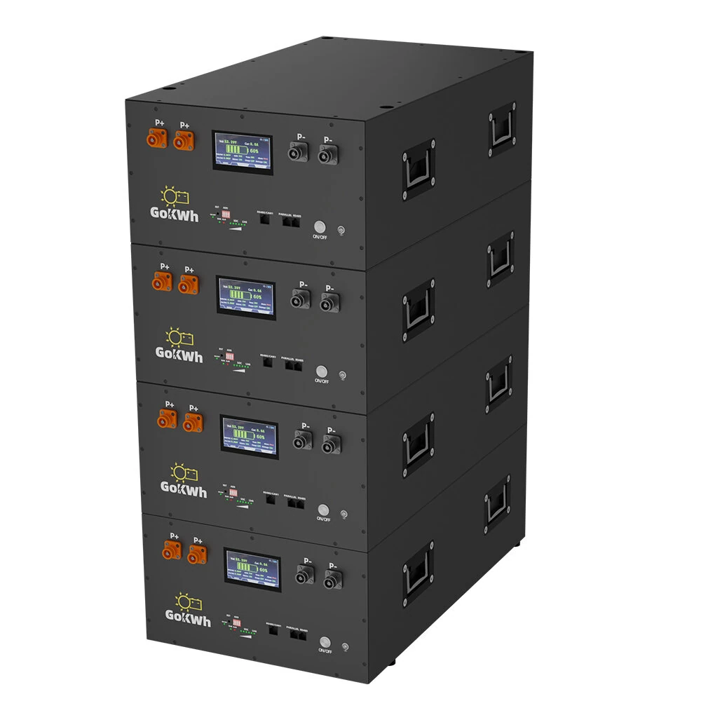 Gokwh 51.2V 340Ah LiFePO4 Lithium Battery Pack Energy Storage Box with Touch LCD Screen