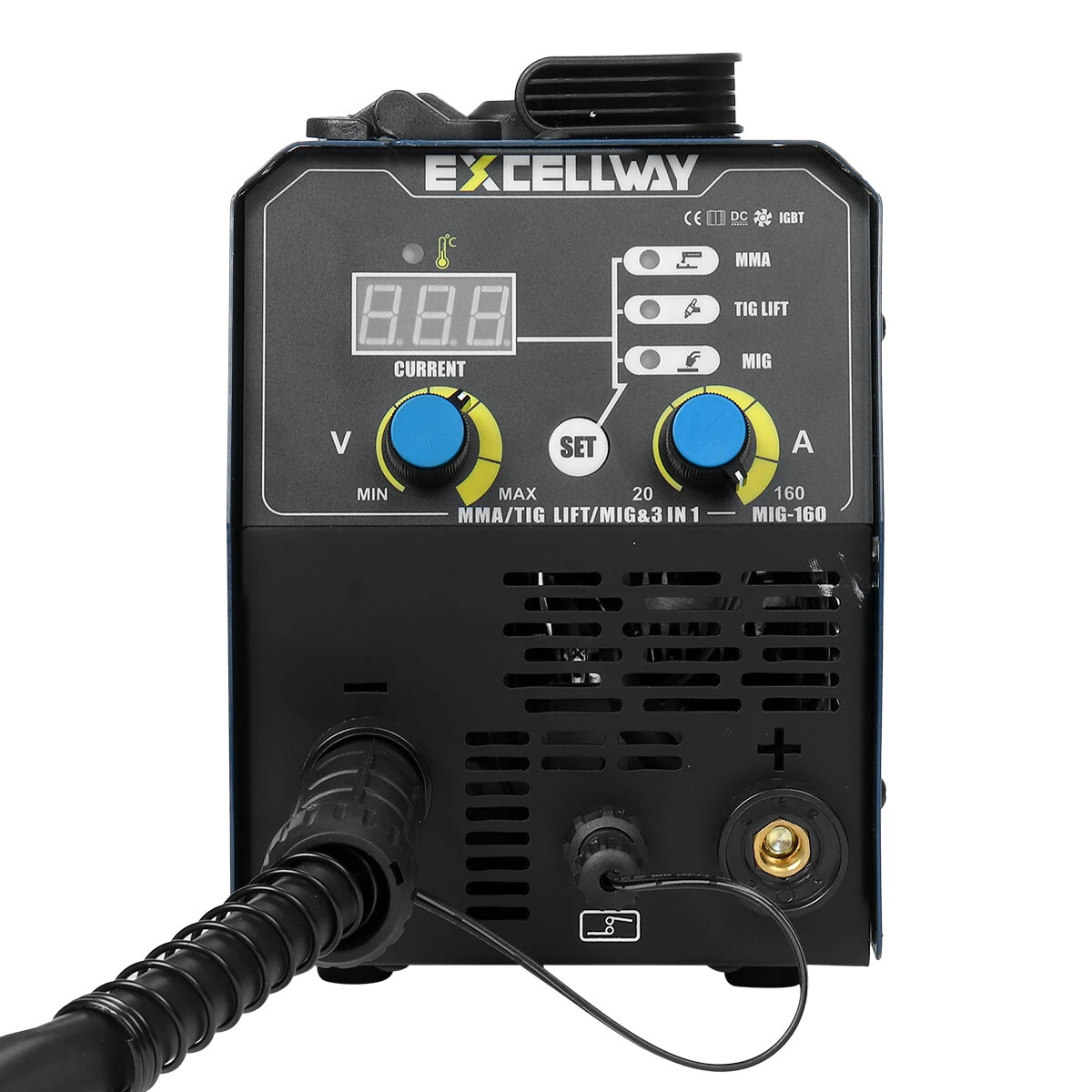 Excellway MIG 160ECO Gasless MIG Welidng Machine With MMA