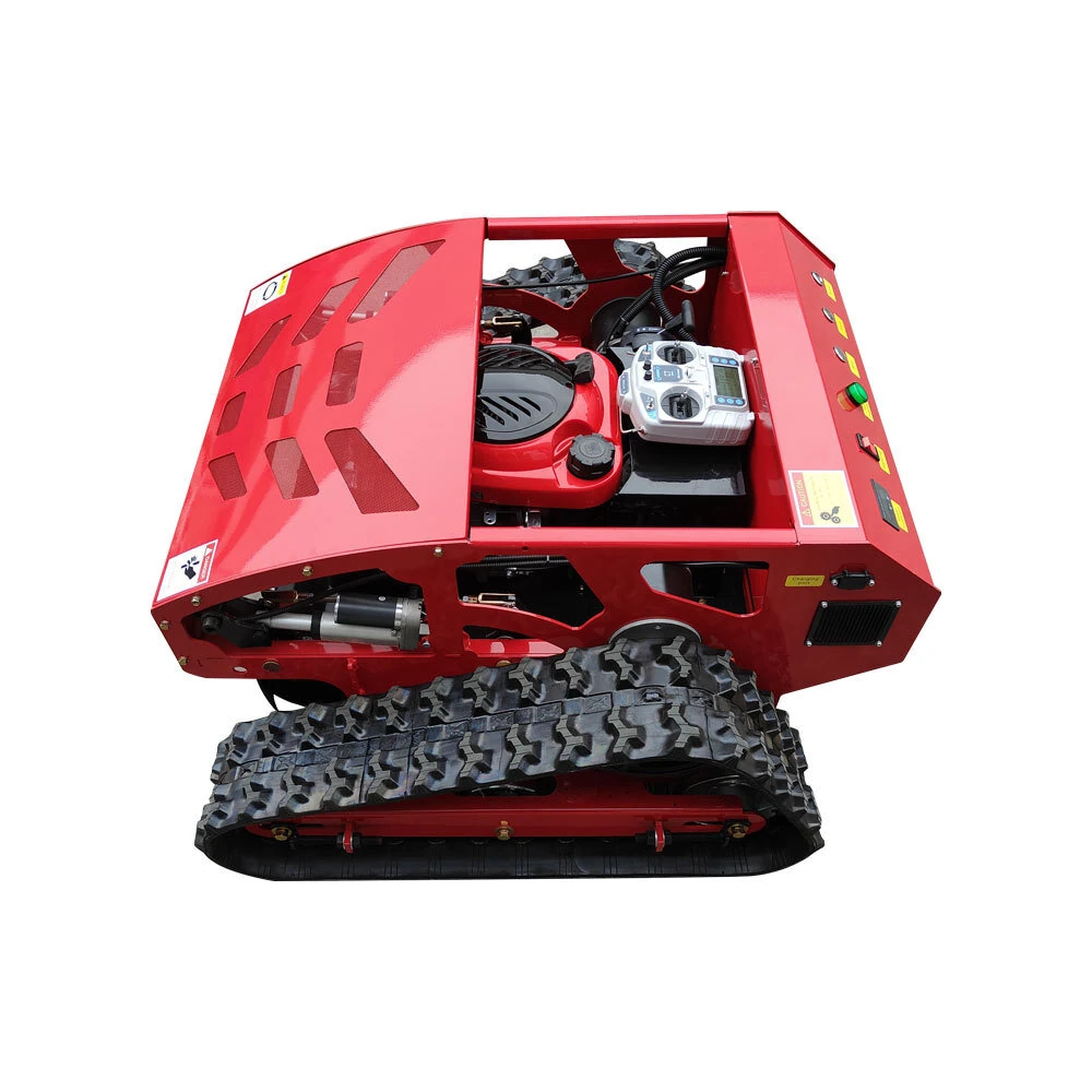 Home Delivery HT550A Remote Control Lawn Mower 550mm Cutting Width Adjustable Height 4-Stroke Engine Up to 45 Degree Slope All Terrain Tracked Mower